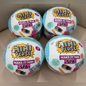 Lot of 4 Mini Verse Make It Mini Spa Series 1